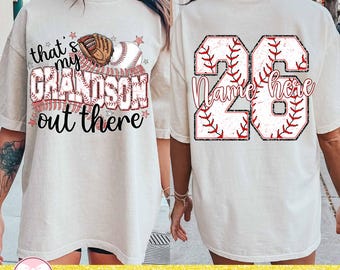 That&#39;s My Grandson Out There Png, Baseball Mama Png, Retro Baseball Png, Baseball Grandma Png, Mother&#39;s Day Png, Baseball Lover Png