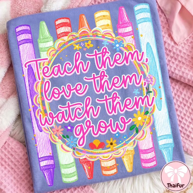 Preppy Teacher PNG, Watercolor Iced Coffee Design, Back To School Coquette Shirt Graphic, Trendy Teach Sublimation Png, Digital File image 4