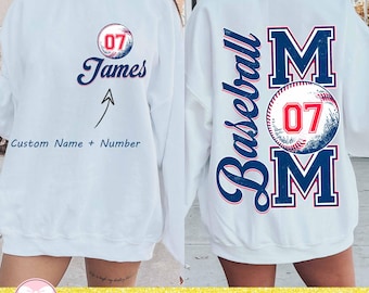 Personalized Baseball  Png, Custom Baseball Shirt Png, Baseball Player Shirt With Kids Name & Jersey Number Png, Baseball Mama Png