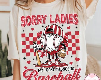 Baseball Saint Valentin PNG, drôle de baseball garçon Saint-Valentin Design, sport rétro amour PNG, fichier de sublimation Saint Valentin