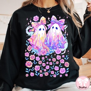 Iridescent Ghost PNG, Coquette Halloween Design, Iridescent Ghost Design, Halloween PNG, Girly Halloween Png, Cute Ghost Png, Pumpkin Png