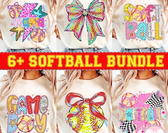 6+ Softball Bundle PNG, Softball Mama Png, Softball Png, Softball Coquette Png, Game Day Softball Png, Checkered Softball Png, Softball Png