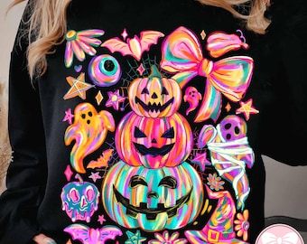 Pumpkin Ghost Brushstroke PNG, Preppy Coquette Halloween Bow PNG, Cute Fall Bat Ghost PNG, Trendy Spooky Season Sublimation Png