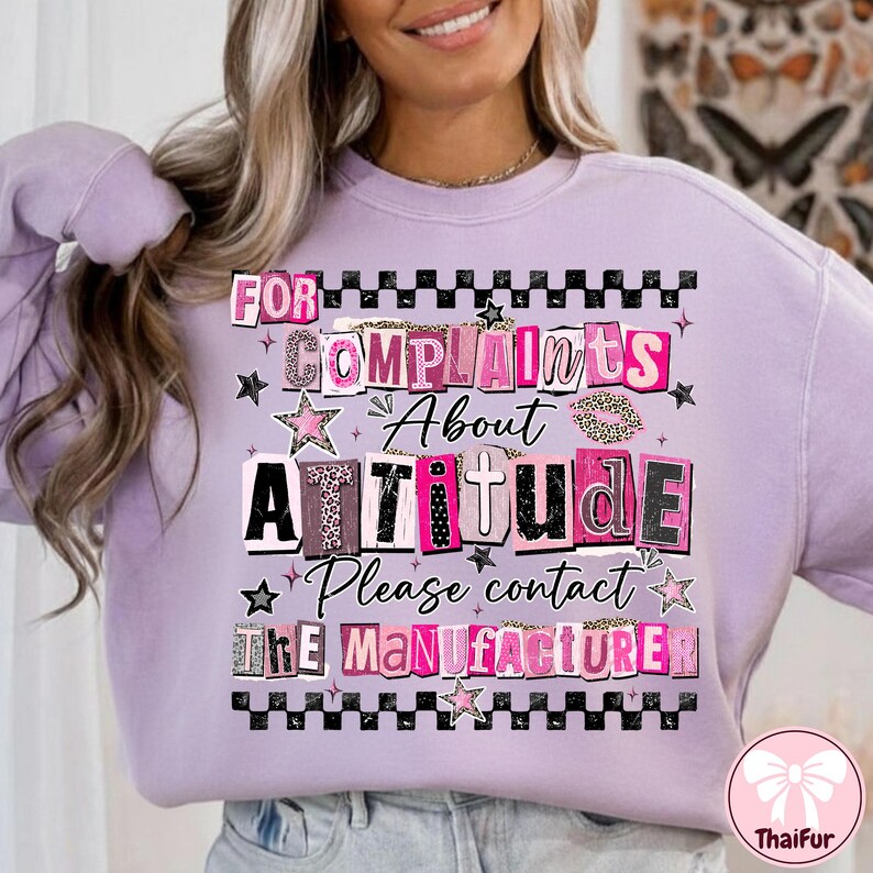 Complaints About Attitude PNG, Funny Sassy Kid Design, Contact Manufacturer Quote PNG, Digital Download image 4