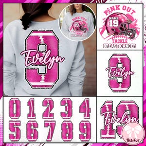 Breast Cancer Awareness Football Jersey / Women's Relaxed Fit