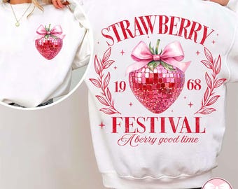 Strawberry Festival 1968 Png, A Berry Good Time Png, Retro Strawberry Coquette Png, Strawberry Mama Png, Trendy Strawberry Season Png