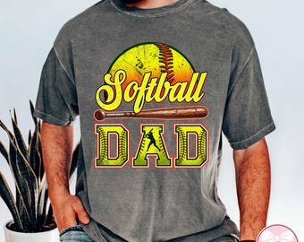 Retro Softball Dad Png, Softball Dad Like A Baseball Dad But With Bigger Balls Png, Gift For Dad, Softball Game Day Png, Father's Day Png