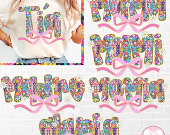 Madre Png Bundle , Spanish Mama Png, Latina Mom Png, Mama Preppy Flower, Happy Mother's Day, Floral Madre Png, Gift For Mom
