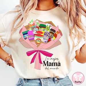 Floral Topper Multipack Mama Png, La Mejor Mama Del Mundo Png, Retro Madre Png, Happy Mother's Day, Gift For Latina Mom, Funny Mama Png