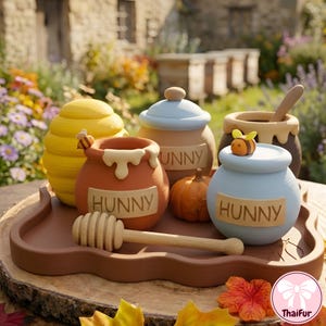 Autumn Honey Bee Playset 3D Print File, Fall Bee Play Kit STL 3MF, 3D Printable Sensory Toy, Honey Bee Play Lab, Digital Download