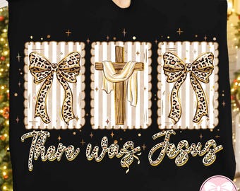 Il y avait Jésus léopard Coquette PNG en sublimation, source d'inspiration Png, verset biblique basé sur la foi, fichier numérique religieux religion Dieu