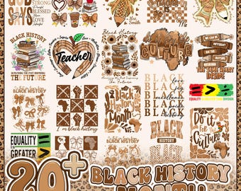 BUNDLE Black History Month Png, Black Quotes Png, I am Black History Png, Black People Png, Black History Png, African American Png