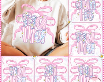 Bundle Mama Nana Gigi Floral Png, Mothers Day Png, Gift for Mama Png, Mama Coquette Png, Preppy Mama Png, Mama Flower Png, Retro Mama Png