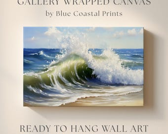 Ocean Wave Canvas Art Küstenlandschaft Surf-Wand-Dekor-Strand-Druck