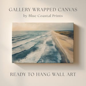 Coastal Beach Canvas Print St. George Island Ocean Wall Art Florida Home Decor