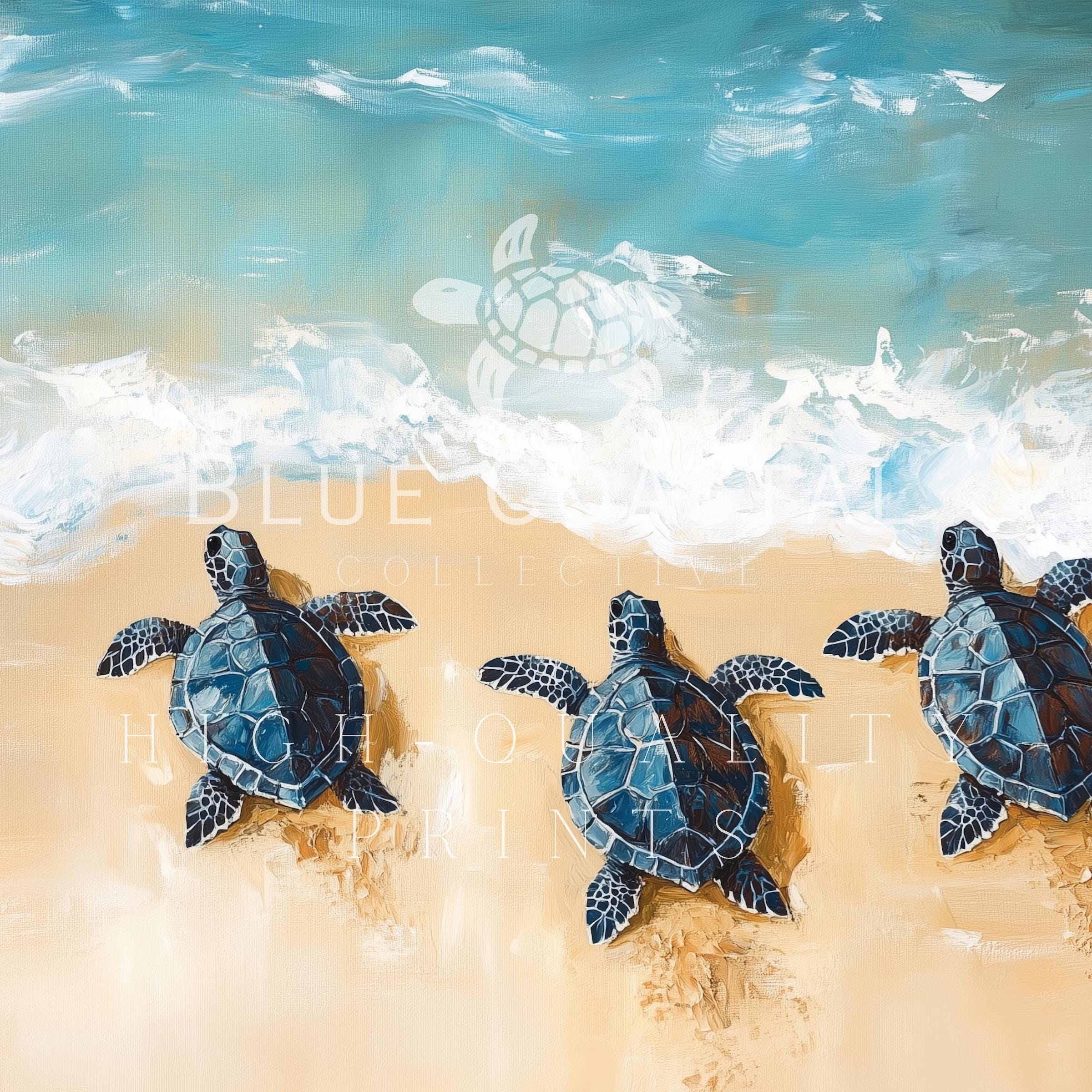 Sea Turtle Honu Art Print By Danny Phillips – 8x10" Unframed Hawaiian Coastal Wall Decor, Beach & Nursery - View #8