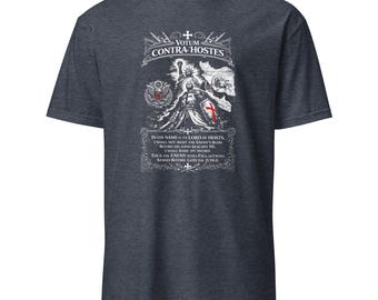 Votum Contra Hostes 47 Trump War Shirt Christian Knight Cross Graphic Tee