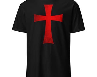 Votum Contra Hostes 十字軍シャツ クリスチャン騎士十字架グラフィックTシャツ