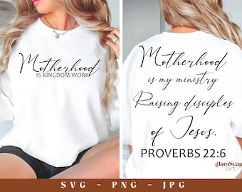 Motherhood Is My Ministry PNG, Mom Life , Christian Png, Trendy, Raising Arrows, Worship Shirt , Raising Disciples, Sublimation, Jesus