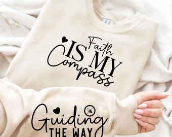 Faith Is My Compass Christian Graphic PNG, Jesus is my Compass, Christian Sublimation Digital Design Download, Jesus, Faith, for shirt