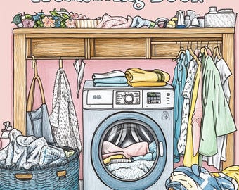 Coloring Book Bundle, Cozy and Cute Girl Homebody, Cute, Cozy and Comfy 100 + Digital Coloring Pages, instant download pdf, Bold and Easy