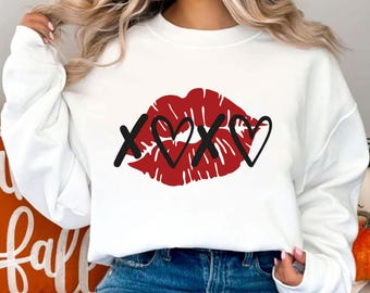 Hugs and Kisses SVG PNG, Xoxo Svg, Heart Svg, Valentines Svg, Love Svg, Valentine Shirt Svg, Hello Valentine Shirt, Valentines Day Svg