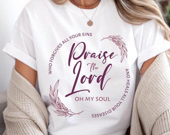 Trending PNG Praise the Lord Tshirt Designs Western Png Jesus T Shirt Png Religious Gifts Christian Merch Cute Church Outfit Faith Png File