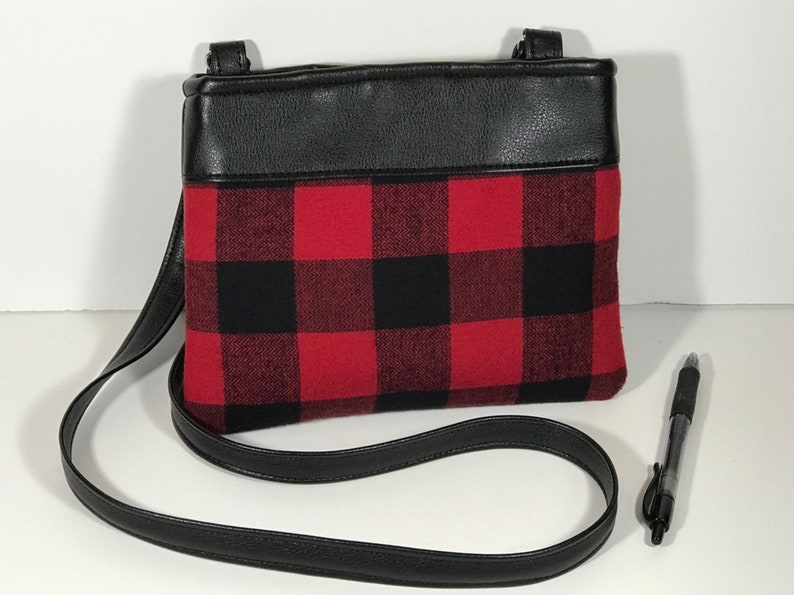 buffalo plaid crossbody