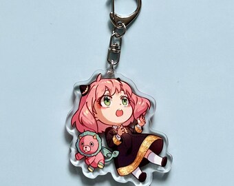 Spy Family Acrylic Keychain Double Side, Anime Keychain, Loid