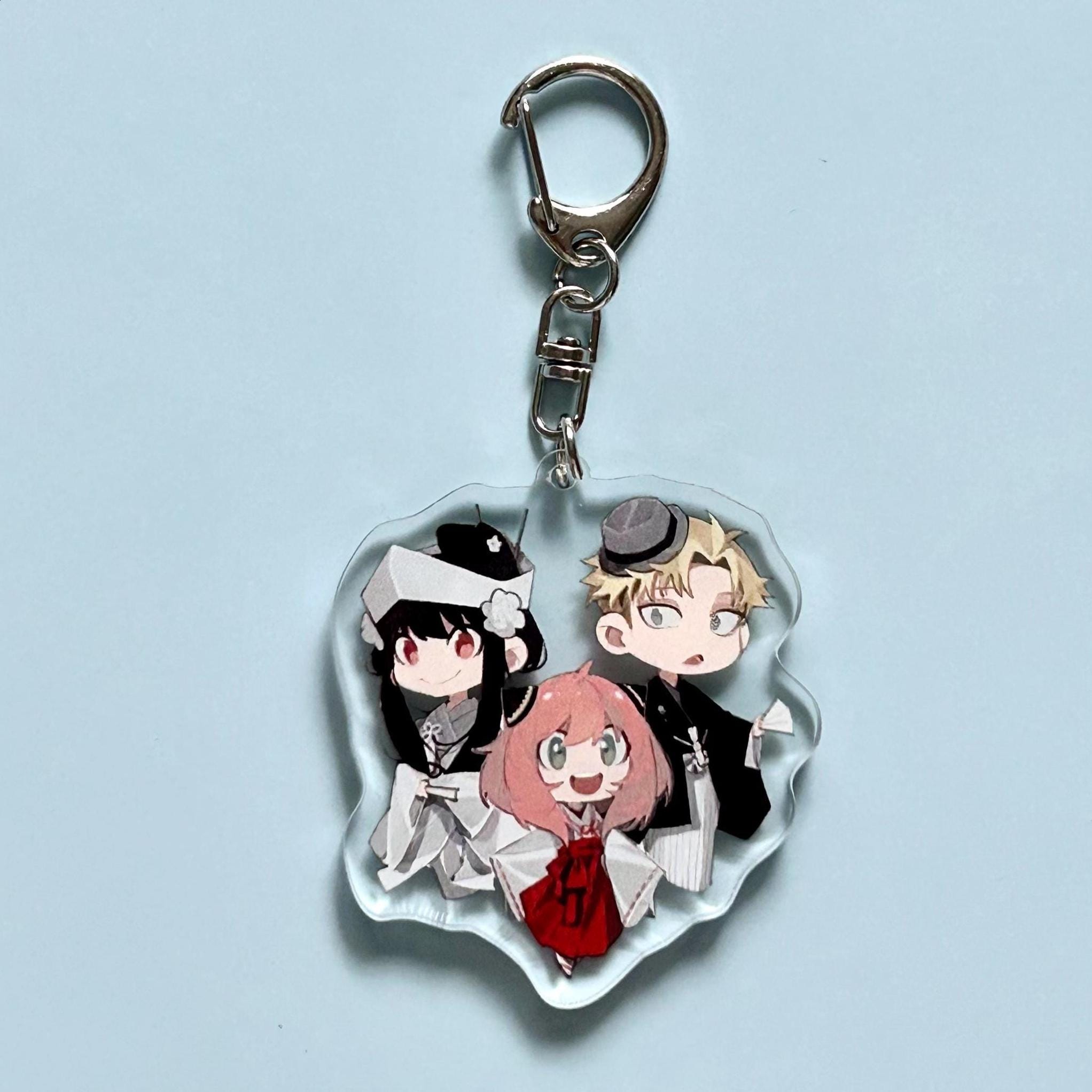 Spy Family Acrylic Keychain Double Side, Anime Keychain, Loid