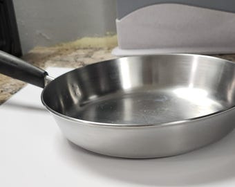 Sartén Revere Ware de acero inoxidable de 9 pulgadas, serie 1801