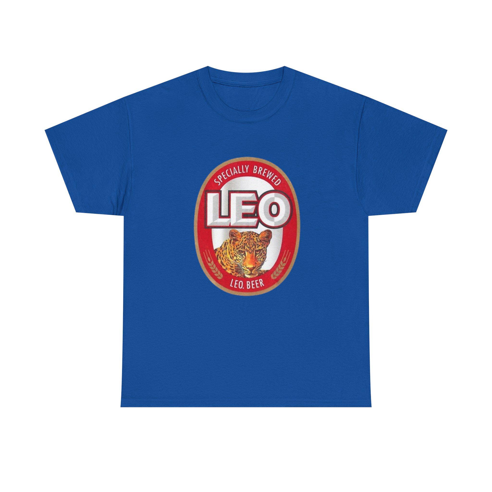 Leo Beer Logo Tee | Thailand Leopard Lager Graphic T-shirt | Thai