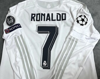 Real Madrid Ronaldo Champions League 2015/2016 Final Weißes Heimtrikot