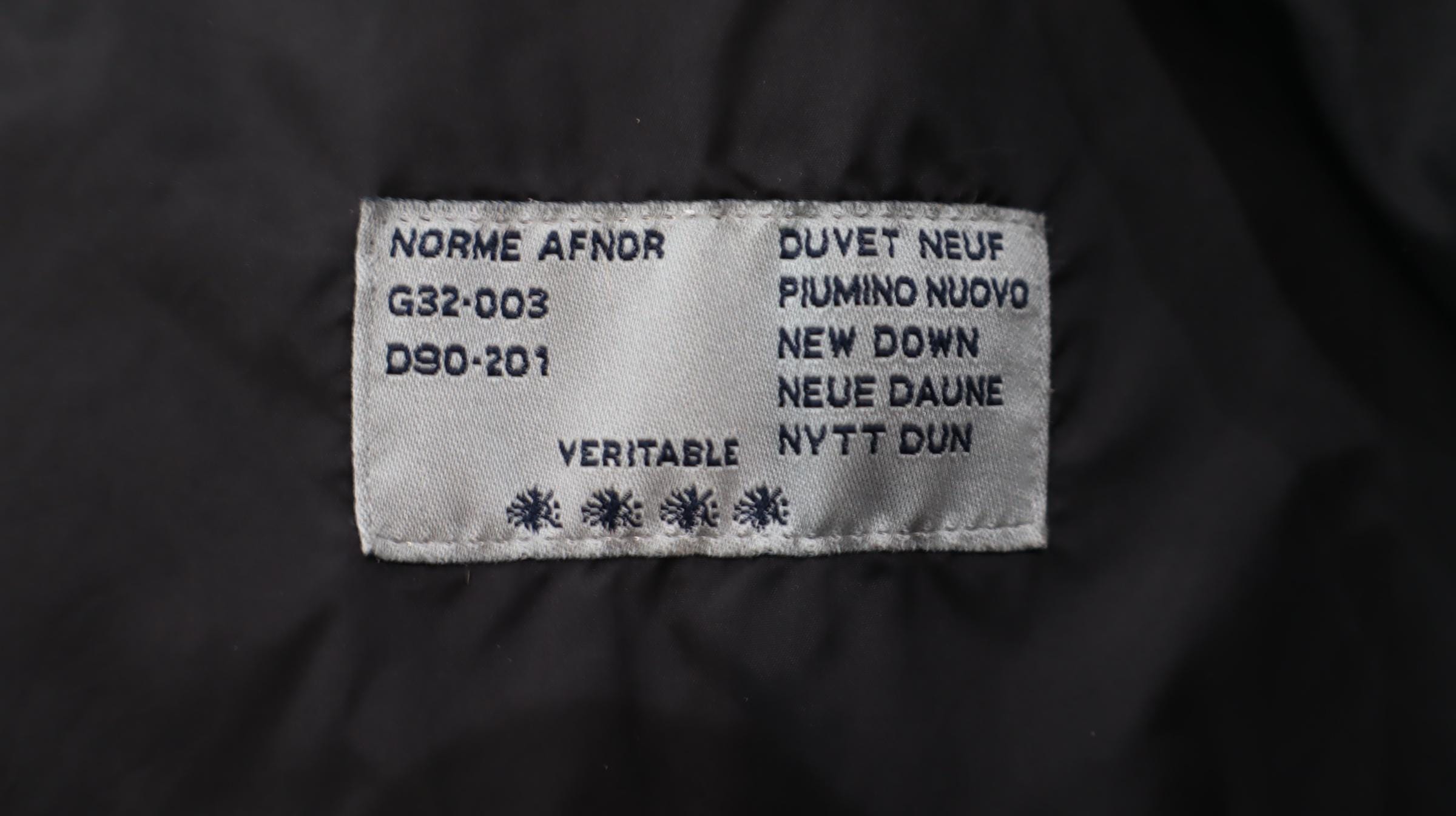 Vintage Moncler Norme Afnor G32-003 Long Down Coat With Leather 