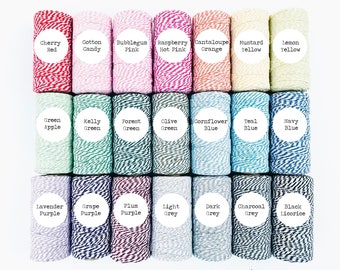 Bakers Twine 12 ply - Thick Cotton String - Natural Cotton Bakers Twine - 110 yard spool - The Polka Dot Barn