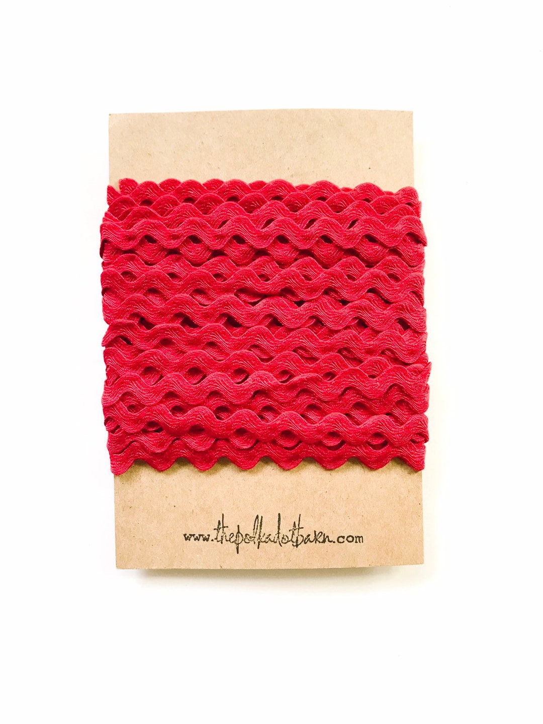 Red Ric Rac 1/2 Inch 10 Yards Red Ric Rac Zig Zag Trim Etsy