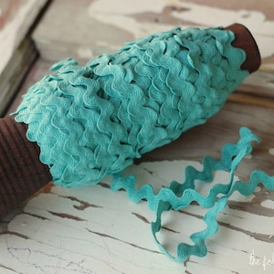 Aqua Ric Rac 1/2 Inch 5 Yards Bulk Ric Rac Sewing Ric - Etsy