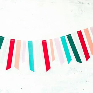 Bright and Festive Holiday Ticker Tape Banner - Colorful Christmas Banner - Christmas Banner - Happy Colorful Christmas Banner My Mind's Eye