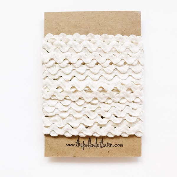 Cream Antique White Ric Rac By the Yard - Ric Rac - Off White Ric Rac - Ric Rac - Bulk trims - Bulk Ric Rac - Wholesale Ric Rac