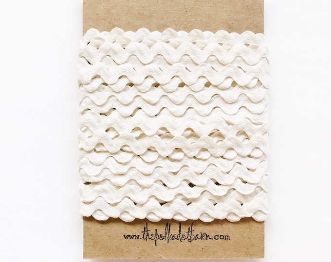 Cream Antique White Ric Rac 10 Yards Ric Rac off White Ric Etsy