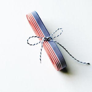 American Flag Ribbon 5/8 inch - USA Flag Ribbon- Patriotic Ribbon