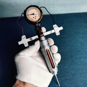 Fallout Stimpak Prop 1:1 Replica - Detachable Cosplay Medical Syringe, Game Accurate Collectible