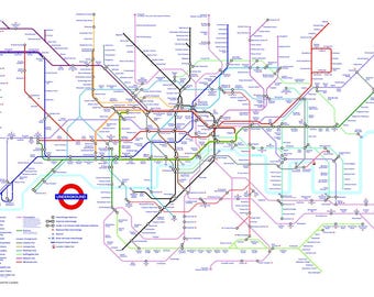 Official TfL Tube Map (Retail Version)