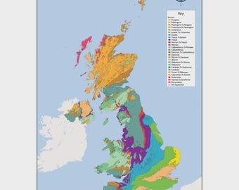 Mappa geologica del Regno Unito