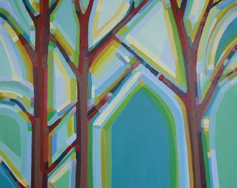 Tree Song no.1 To Live is to Fly (24x24) Original Painting on Canvas by artist Kristi Taylor
