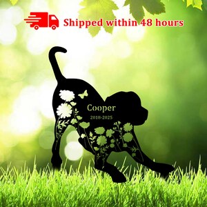 Custom Dog Memorial Stake, Dog Metal Grave Marker, Dog Cemetery Stake, Every Dog Breed Sign, Pet Loss Gift, Dog Lovers Gift, Garden Decor