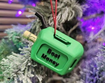 Boat Money Christmas Ornament - Gag Gift - Stocking Stuffer - Desk Decor - Boat Lover
