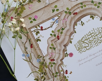 Luxury Nikah Contract, Arch B Nikah Certificate, Islamic Wedding Contract, Nikah Nama, Muslim Marriage Certificate, Personalized Names