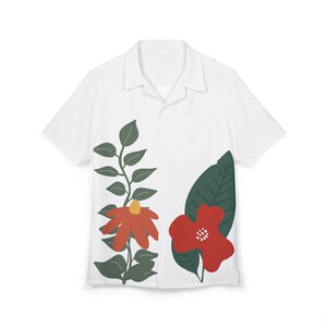 Florales Hawaiihemd: Botanischer Garten Party Camp Kragen - Zusammengebaut in den USA