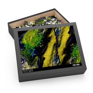 Jigsaw Puzzle Acrylic Abstract Art Gift Challenging Puzzle Art Lover Gift Abstract Art Jigsaw Puzzle Lovers